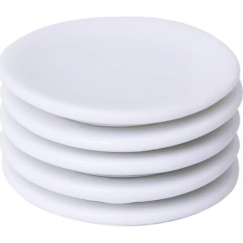 5 Pieces Doll House Ceramic Food Plate Dishes Kitchen Supplies Dining Accs