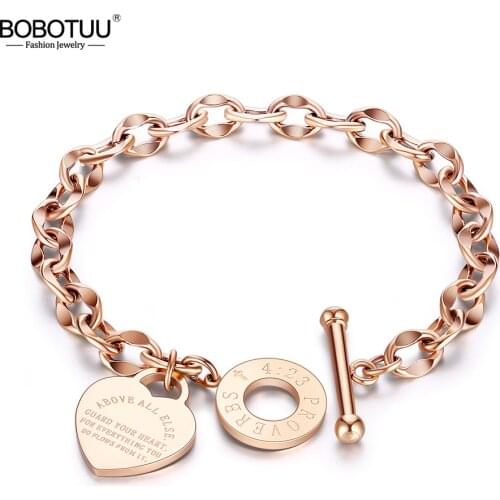 Браслеты любви BOBOTUU China At AliExpress