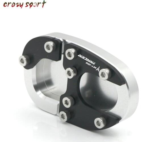 Side Kickstand Stand Extension Support Plate For YAMAHA MT09 TRACER MT-09 MT 09 2015 2016 2017 Motorocyle Accessories