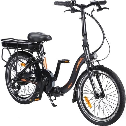 EU Lager) folding ebike 36V 250W adult electric bicycle Long-distance cycling Double seat Family cycling