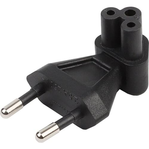 European standard two round feet to plum blossom tail conversion plug adapter phase