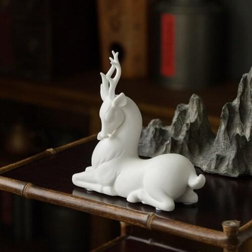 Clay ceramic furnishing articles home sitting room tea table desktop fawn office decoration decoration arts and crafts
