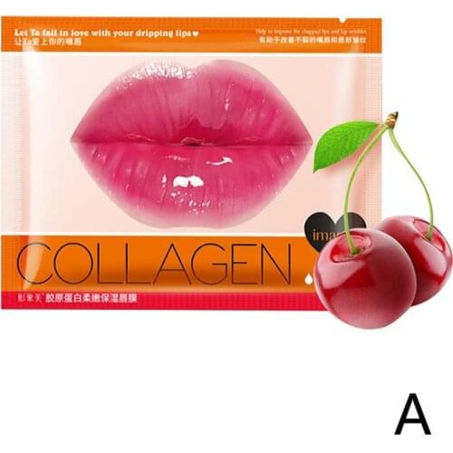 Lips Plumper Mask Repairing Reduce Lip Fine Lines Crystal Lip Plumper Sexy Moisture Long Collagen Lasting Aging Oil Anti Ma E4F4
