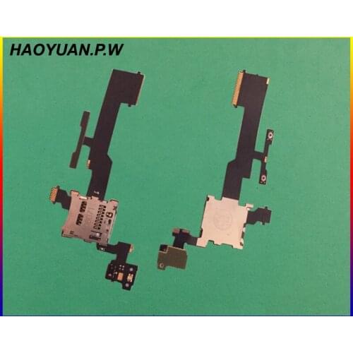 HAOYUAN.P.W Power ON/OFF Button Volume Button Flex Cable Ribbon+Micro TF Card Tray Slot Flex Cable For HTC One 2 M8 M8t/d/w