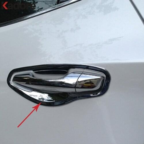 For Hyundai Santa Fe IX45 2013 2014 2015 2016 2017 ABS Chrome Door Side Handle Bowl Cover Trim Stickers Car Styling Accessories