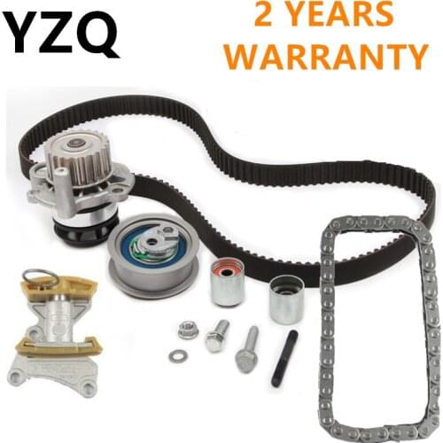2.0T 06F198119B 06F121011 Engine Timing Belt Chain Tensioner Water Pump Set For VW EOS Golf Passat Jetta Audi A4 A6 TT Skoda