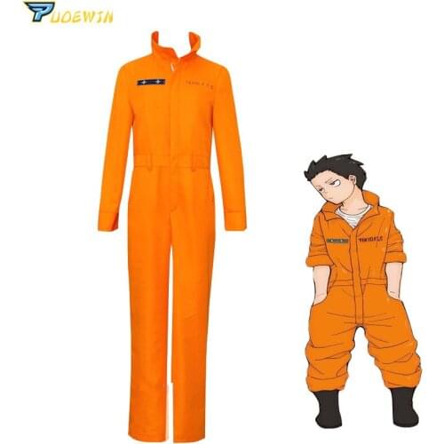 Anime Enn Enn no Shouboutai Shinra Kusakabe Team Uniform Fire Force Jumpsuit Cosplay Costume