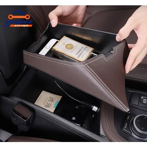 LHD Car Central Seat Armrest Box Console Storage Container Organizer Tray Interior For BMW X1 F48 X2 F39 2016-21 Car Accessories