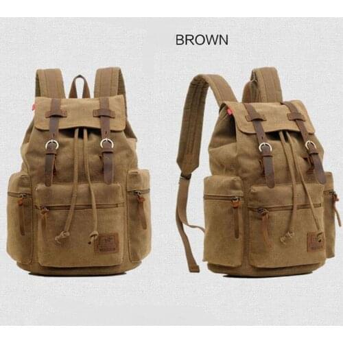 New arrive fashion Casual Canvas Men Backpack Retro Vintage Male Students School Bags Man backpack