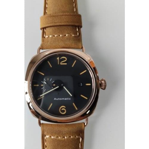 45mm automatic mechanical watch super stainless steel black dial MM luminous men watches P20