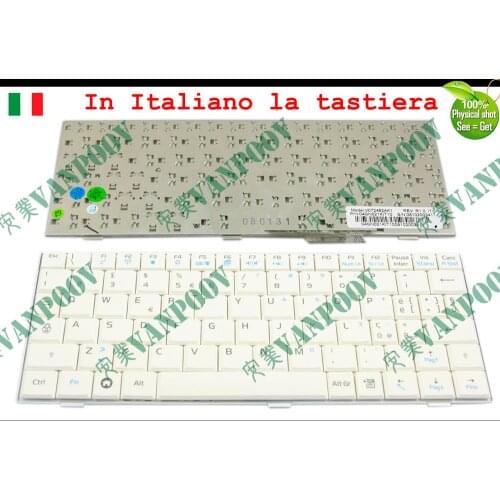 New Laptop keyboard for ASUS EeePC 700 701 701SD 900 901 900hd 900A 2G 4G 8G Series White Italian IT Version - V072462AK2