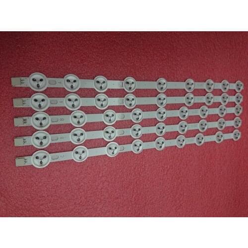 New 2set=10pcs LED backlight strip For 40" NDV REV1.0 ABC 39PF3025D 40L1333DB P40LED13 VES390UNDC-01 VES400UNDC-01 VES400UNDS-02