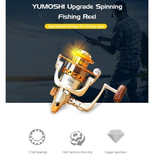 New Fishing wheel Upgrated EF500-9000 Metal Rocker Reel Fish Spinning Wheel Fly Wheel Outdoor Folding strong and durable