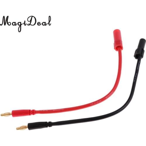 Professional 150mm XT150 4mm Banana Plug Bullet Lipo Charge Cable Lead Connector Harness RC Parts 12AWG
