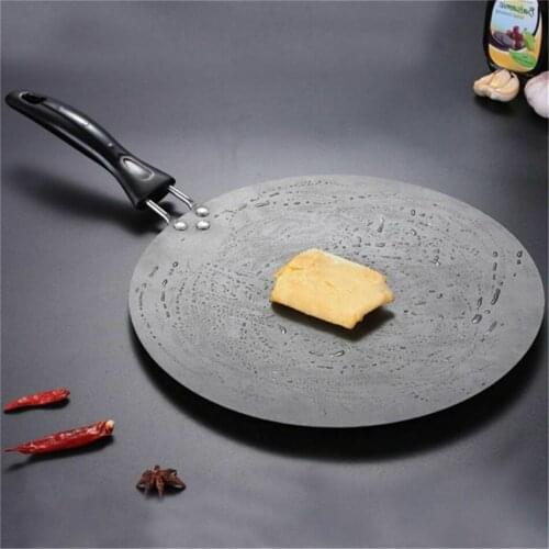 TTLIFE 30cm Frying Pan Non-Stick Grill Egg Pancake Steak Pan Kitchen Griddle Pan Cast Iron Omelet Crepe Round Cookware Pans