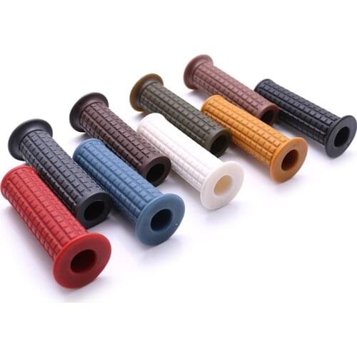 Universal 1'' 25mm Handlebar Grips Retro Rubber Gel Motorcycle Hand Grips Custom Dirt bike For Honda Yamaha Chopper ATV