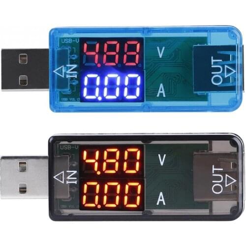 USB Color Voltmeter Ammeter Current Meter Tester Multimeter Charger LCD Digital Display Power Battery Capacity USB Tester ABS