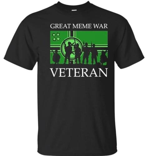 Great Meme War Veteran. Unique Design Military Army Style T-Shirt. Summer Cotton Short Sleeve O-Neck Mens T Shirt New S-3XL
