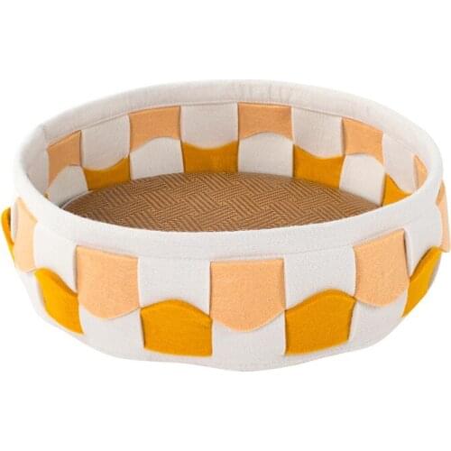 Four Seasons Washable Knitting Pet Bed Kennel Warm Cat Cushion House Soft Sofa Dog Puppy Sleeping Mats Supplies