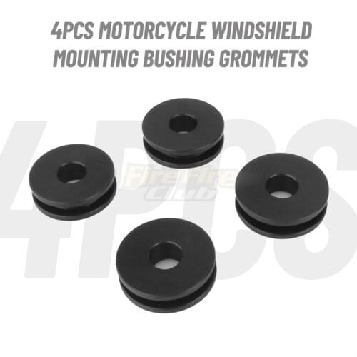 Motorbike Parts Windshield Bushing Mounting Grommets Plastic 4Pcs For Harley Road King Heritage Softail Classic Injected FLSTC