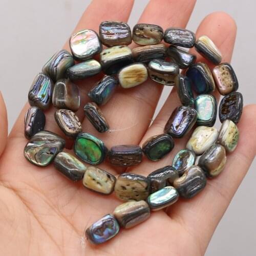 1 PCS Natural Abalone Shell Irregular Rectangle Beaded Handmade Crafts DIY Necklace Bracelet Earring Jewelry Gift Bead Making