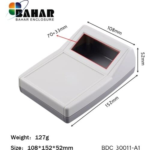 Desk-top electronics plastic ABS 5 pieces enclosure from Bahar Enclosure 108*152*52 mm BDC30011