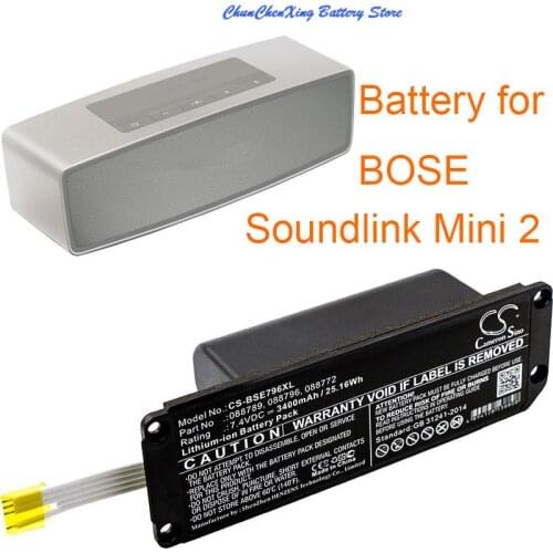 Cameron Sino 3400mAh Battery 088772, 088789, 088796 for BOSE Soundlink Mini 2