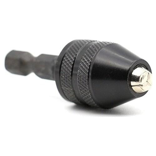 Keyless Drill Chuck Screwdriver Impact Driver Adaptor 1/4 '' Hex Shank Drill Bit Tool Quick Change Convertor Adapter