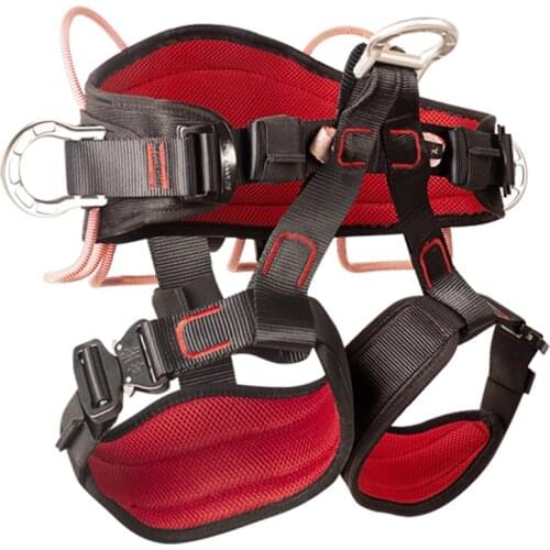 Safety Half Body Harness Rope Access Mountain Rock Climbing Tree Arborist Caving Outdoor Survival D Ring Equipment Seat Belt