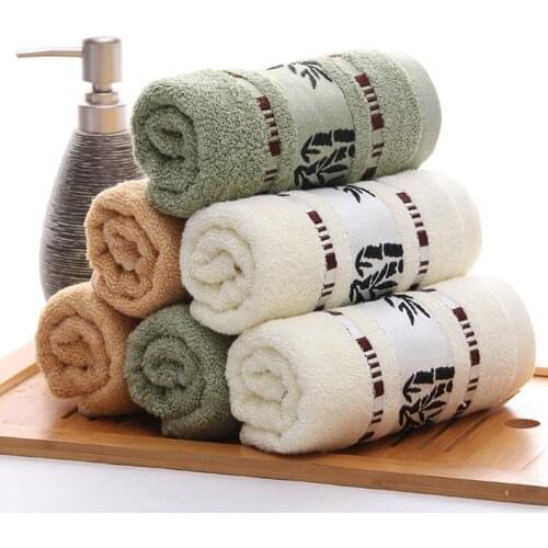 Boutique Bamboo Fiber Towels Set Home Daily Adults Face Towel Bath Towels Thicken Absorbent Bathroom Towels