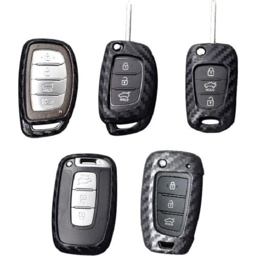 Car key Case for Hyundai Creta Solaris Elantra Tucson Sonata Santa i20 i30 ix25 ix35 ix45 For Kia Ceed K2 K5 Rio Sportage Cover