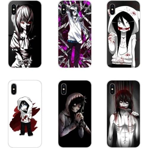 Anime horror Jeff the killer Accessories Case Cover For Xiaomi Mi4 Mi5 Mi5S Mi6 Mi A1 A2 5X 6X 8 9 Lite SE Pro Mi Max Mix 2 3 2S