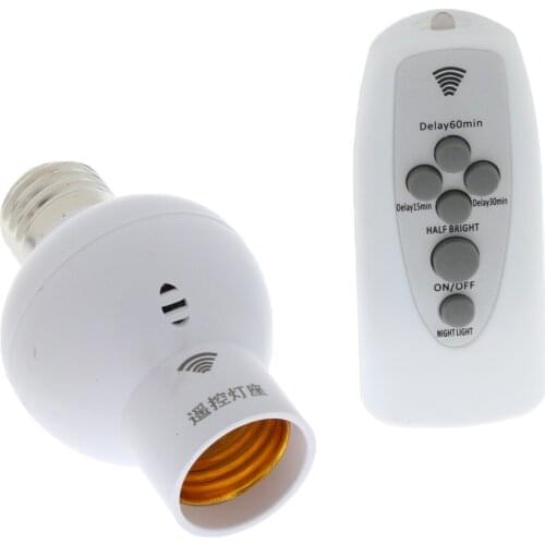 Digit Remote Control Bulb E27 Socket, Wireless Bulb Holder, Cap Switch