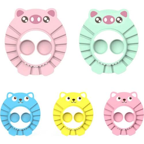 Baby Kids Children Shampoo Bath Hat Adjustable Shower Bathing Soft Cap Wash Ear Hair Waterproof Shield