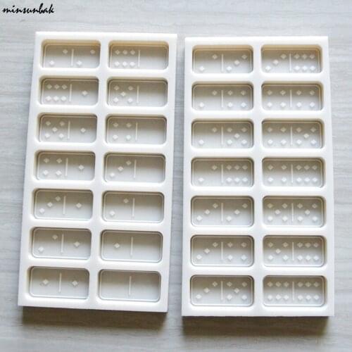Domino Shape Silicone Mold DIY Domino Resin Crafts Epoxy Glue Clay Mould