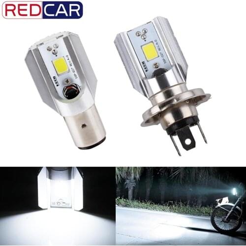 H4 H6 BA20D Led Motorcycle Headlight Bulbs COB Led 1000LM Hi Lo Lamp Fog Lights Scooter ATV Moto Accessories For Suzuki