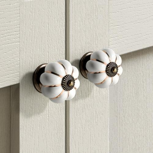 Ceramic Handles and Handle Pumpkin Shape Pull Cabinet Door Lovely Childrens Furniture Drawer Cabinet Hardware Porcelain Handles