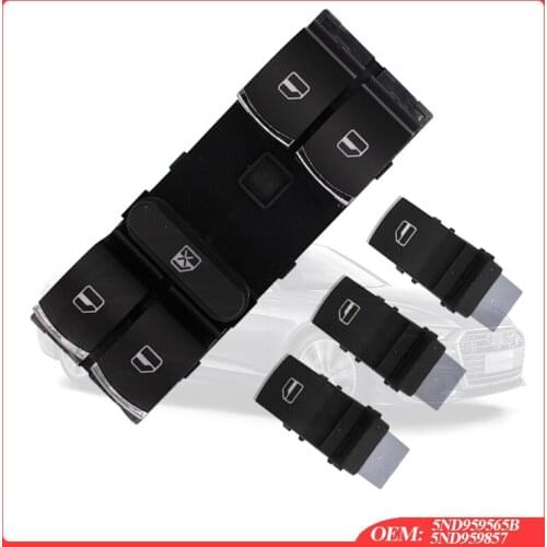 4PCS High Quality Electric Power Window Switch Button Fit For VW Passat B6 3C Golf MK5 MK6 Jetta MK5 Tiguan Touran 5ND959857