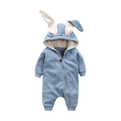 Boys Girls Clothes Hooded Baby Rompers For Babies Newborn Clothing Infant Cute Rabbit Ear Costume Jumpsuit Baby Outfit