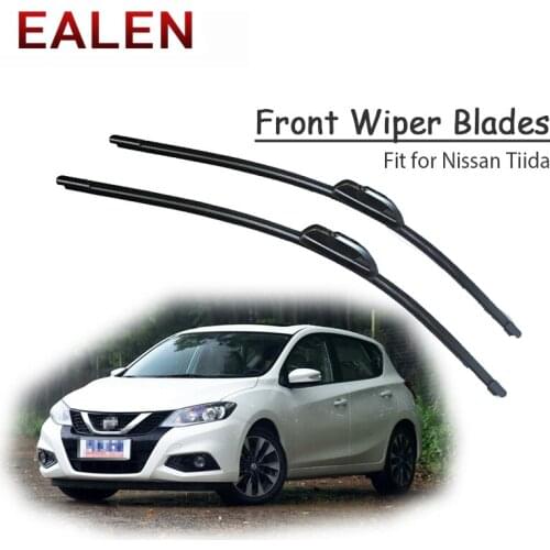 EALEN For Nissan Tiida C11 C13 2018 2017-2004 Windscreen Original Wiper Accessories 1Set Rubber Car Front Wiper Blade Kit