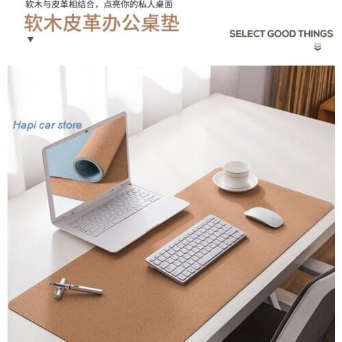 Large 90x40cm Office Cork Mouse Pad Mat Game Gamer Gaming Mousepad Keyboard Compute Anime Desk Cushion for Tablet PC Notebook
