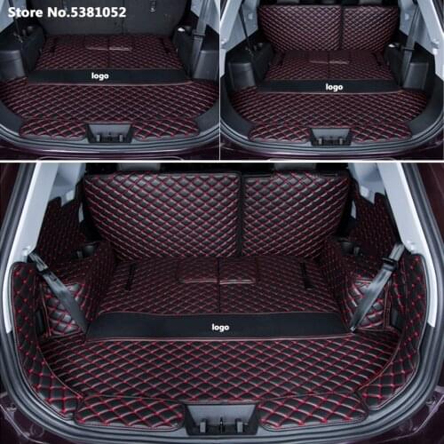Car Rear Trunk Mats for Chery Tiggo 8 2018 2019 2020 Accessories Floor Trunk Cover Boot Liner Luggage Tray Cargo Protector