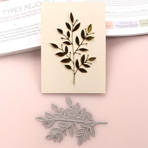 DUOFEN METAL CUTTING DIES tree branches leaves C stencil DIY Scrapbook Paper Album 2020 new