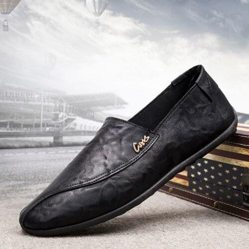 2020 NEW Hot Sale New Men Casual Shoes Fashion Men Shoes PU Leather Men Loafers Moccasins Slip On Mens Flats Male Driving Shoes