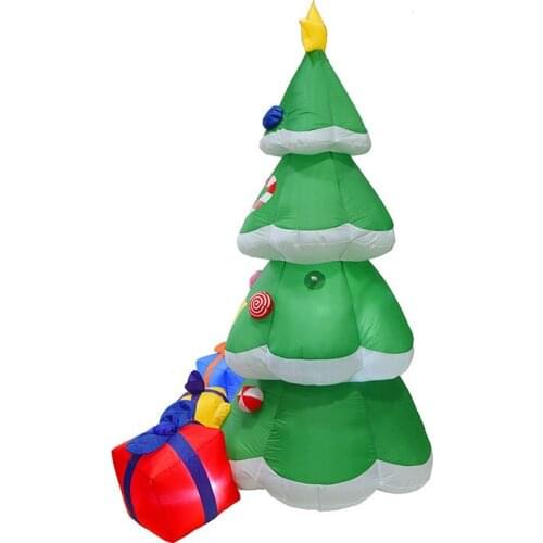 New Christmas Tree Decoration Party Inflatable Props Led Night Light Home Outdoor Ornament Glow In The Dark For Girls 2021