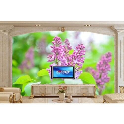 Flowering trees Lilac Flowers wallpapers papel de parede,living room TV sofa wall bedroom 3d wall murals wallpaper