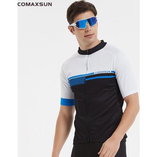 COMAXSUN Cycling Jersey Breathable MTB Bicycle Clothing Comfortable Road Bike Clothes 2 Color