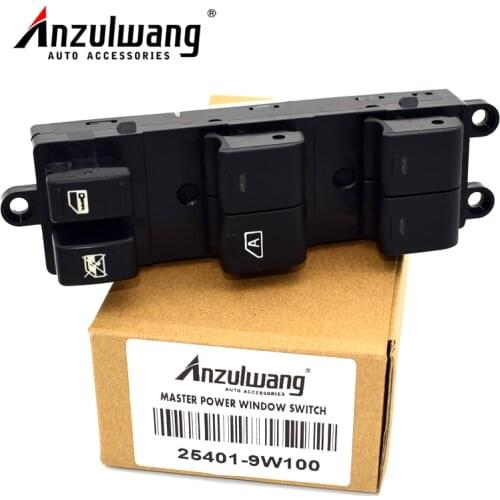 ANZULWANG High quality 25401-9W100 254019W100 Left Electric Power Windows Button Switch For Nissan Teana J31 J32 VQ23/35 Sentra