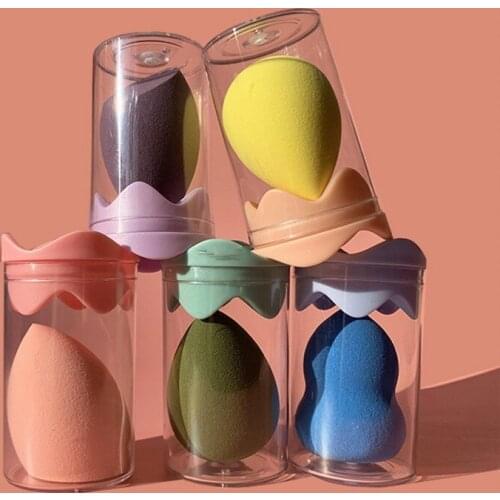 1pc Beauty Powder Puff Holder Sponge Makeup Egg Drying Case Portable Soft Silicone Cosmetic Sponge Box Holder Makeup Tools