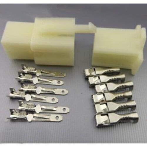 10Pcs 6P Connector 2.8-6P Terminal Block 7061-28 Car Connector Connector Cold Pressure Male and Female Plug-in